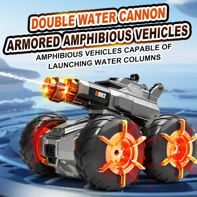 Rc Hobby Tech Bali - 2.4G Dual Control Amfibische RC Tank