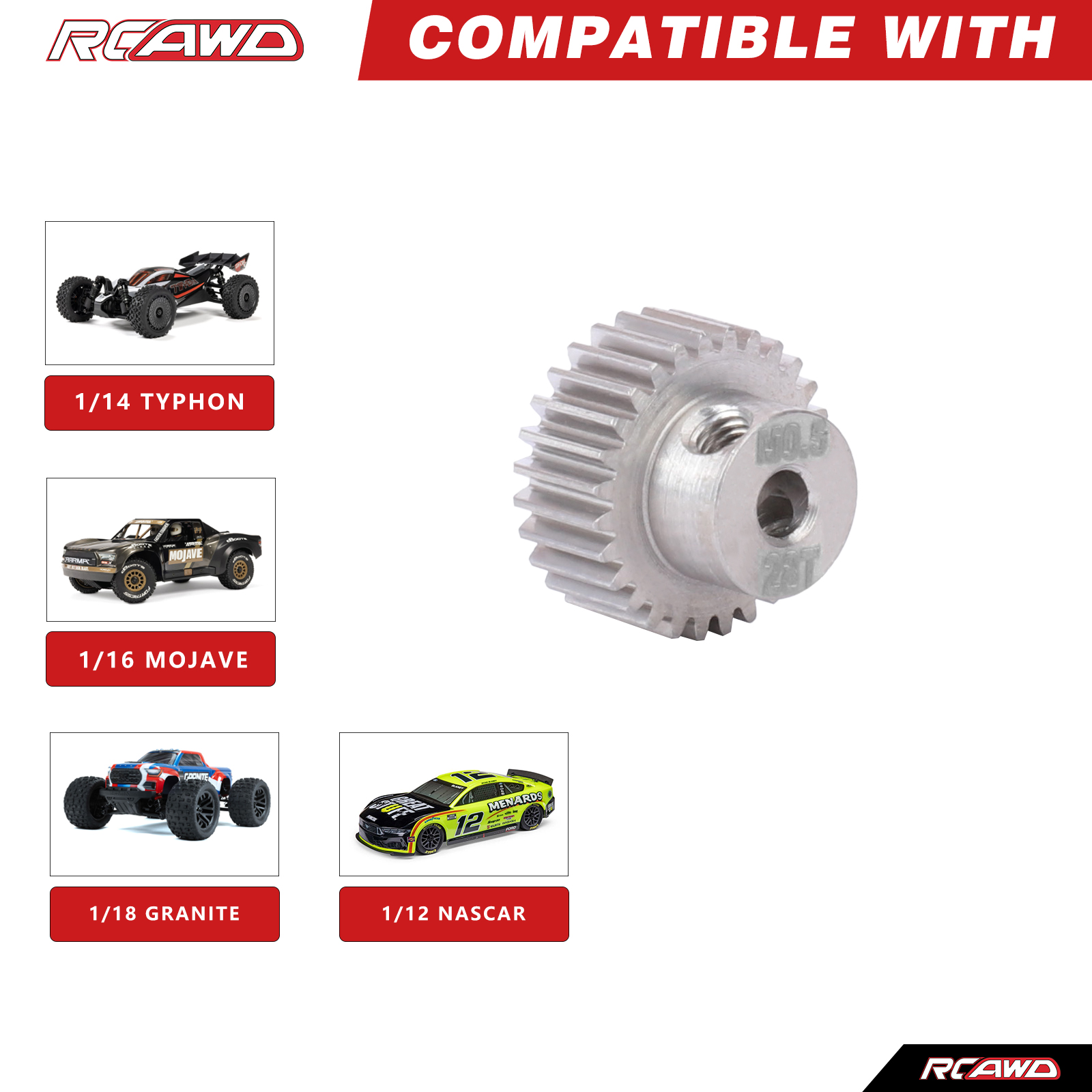 Rc Hobby Work Mat - RCAWD Pinion Gear 28T M0.5 3.2mm