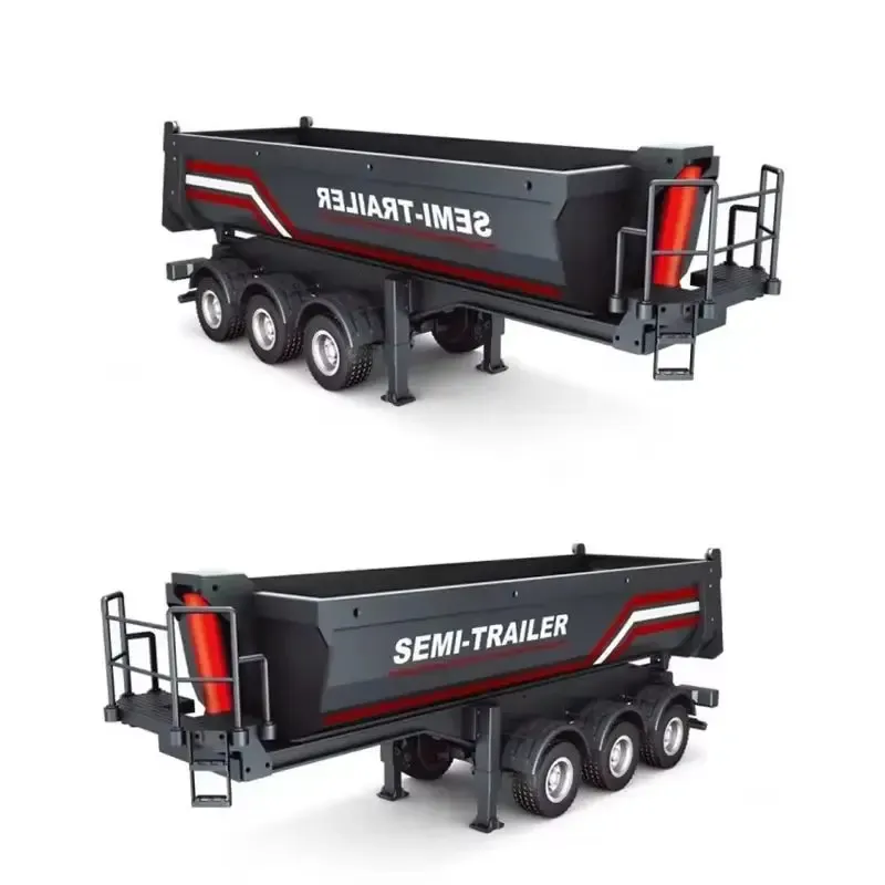 Hobby Rc Van - Huina 1/18 1509 RC semi-kipper oplegger