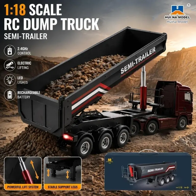 Huina 1/18 1509 RC Semi-Dump T - Hobby Rc Van recensie en prijs