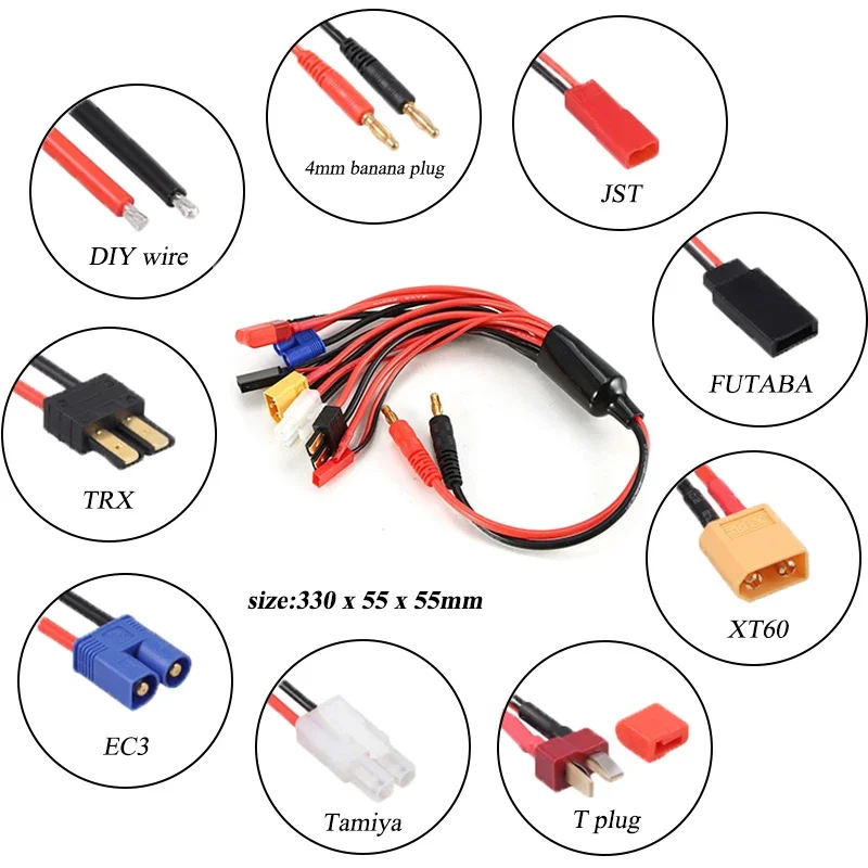 Batterijlader conversiekabel 8 - Rc Hobby Line recensie en prijs