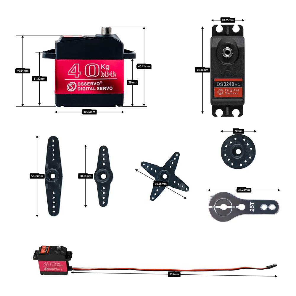 40KG Dsservo DS3240 Groot kopp - Rc Hobby Shops recensie en prijs