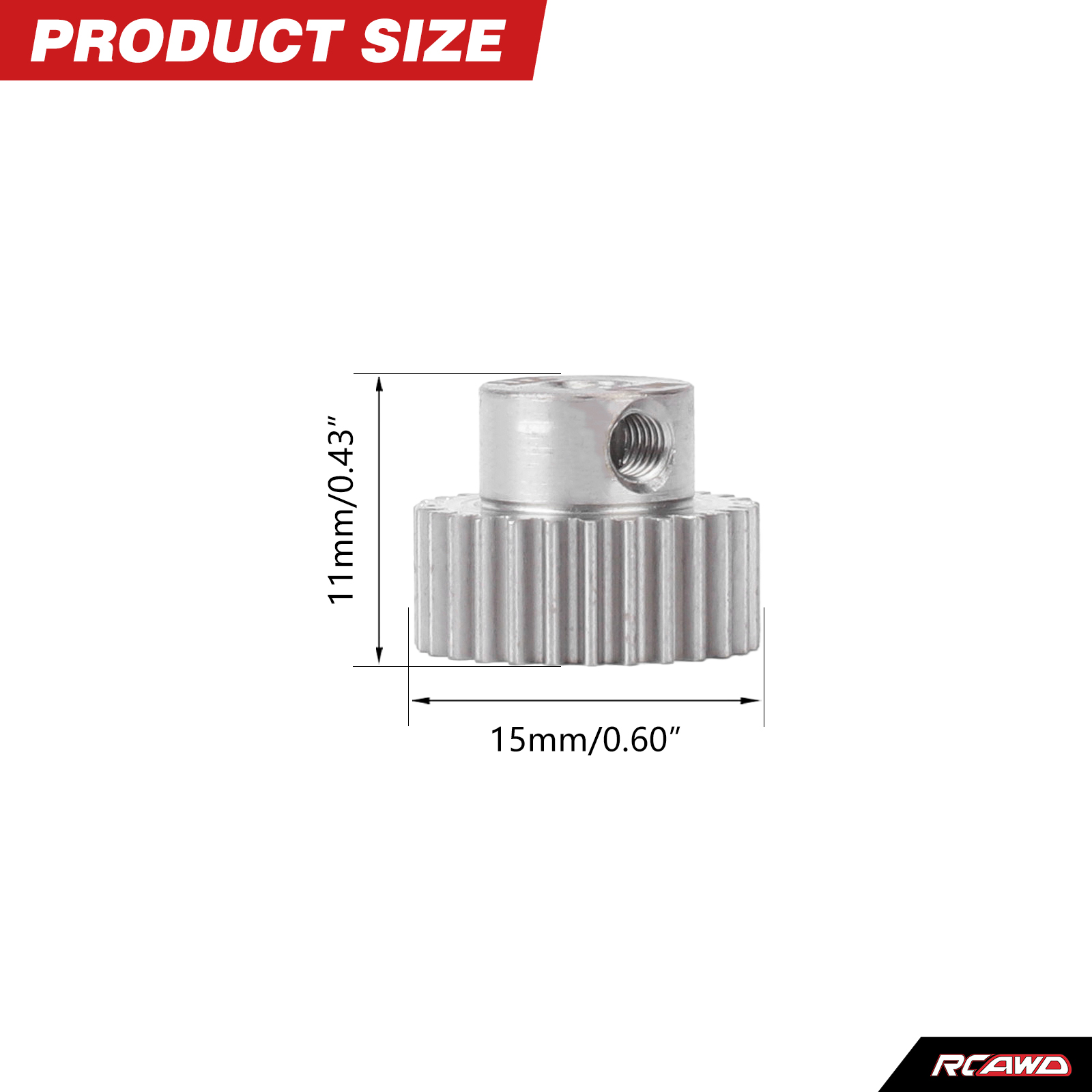 RCAWD Pinion Gear 28T M0.5 3.2 - Rc Hobby Work Mat recensie en prijs